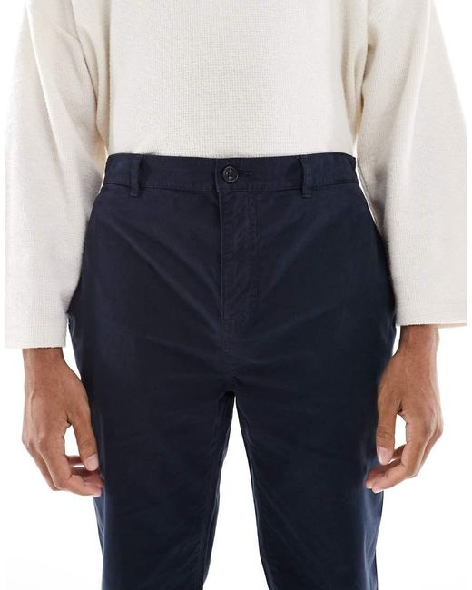 Lyle & Scott Blue Straight Leg Chino for men