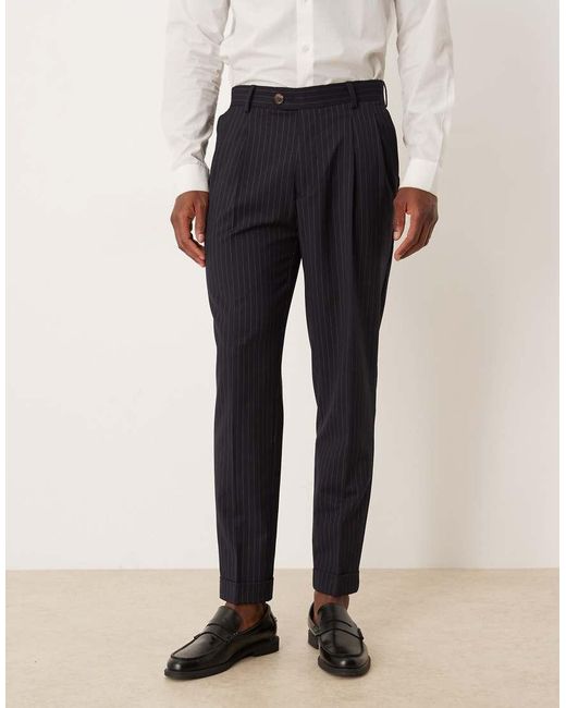 ASOS Black Tapered Suit Trouser for men
