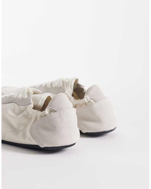 Mango White Flat Sneakers