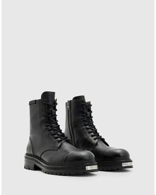 AllSaints Black Hank Boot for men