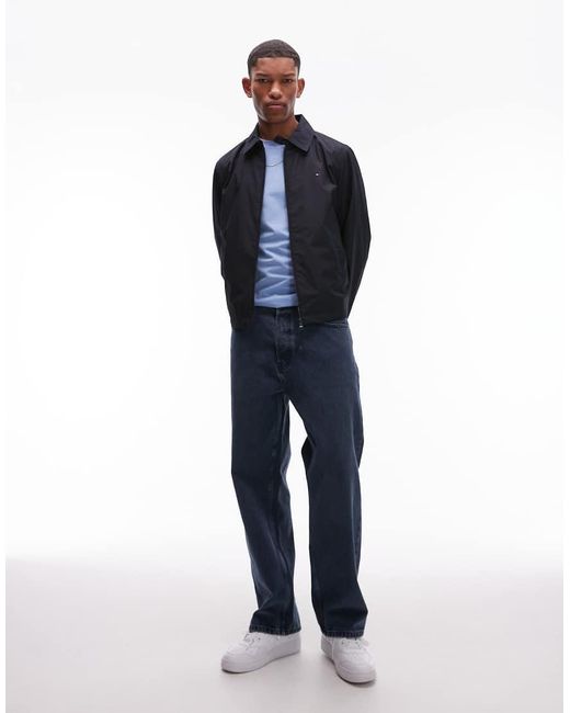 Tommy Hilfiger Blue Packable Zip Up Jacket for men