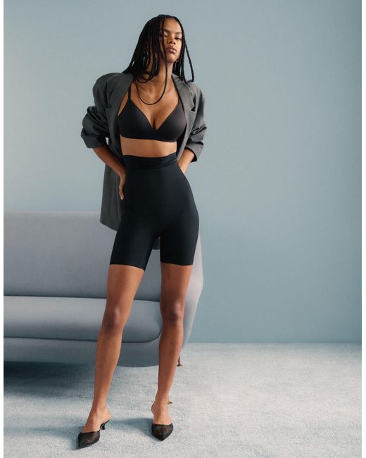 Calvin Klein Blue Shapewear – figurformende shorts mit stützender bauch-weg-funktion aus festem, nicht verrutschendem stretchmaterial