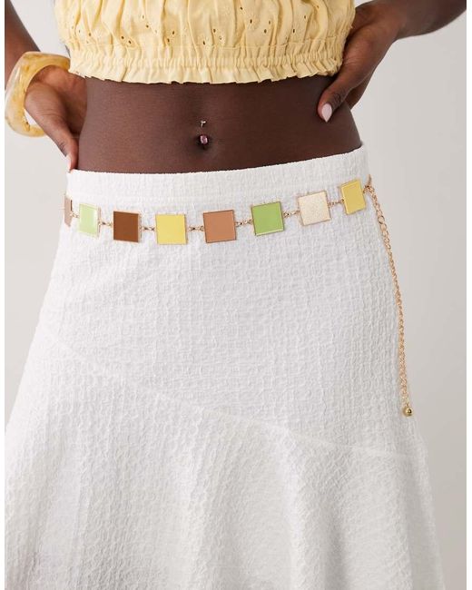 South Beach Natural Resin Chain Belt