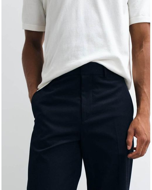 ARKET Gray Tailored Wide Leg Cropped Trouser for men