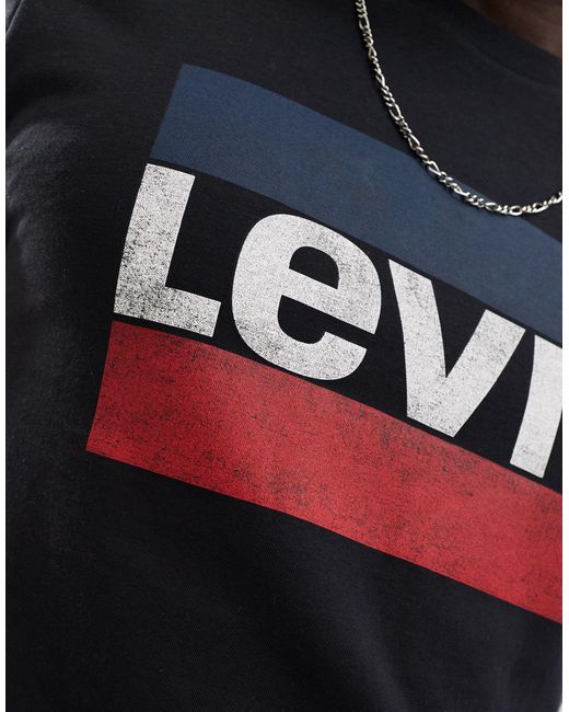 Levi's Black Sportswear Logo T-shirt for men