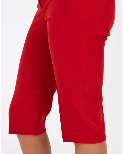 ASOS Red Tailo Button Detail Capri Pants