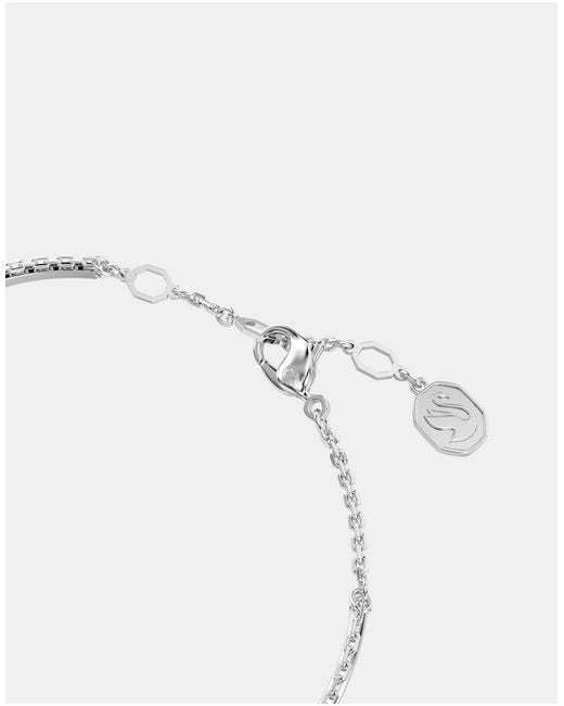 Swarovski Metallic Meteora Rhodium Plated Bangle