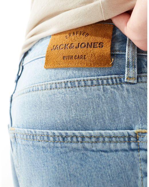 Eddie cooper - jeans larghi lavaggio chiaro vintage di Jack & Jones in Blue da Uomo
