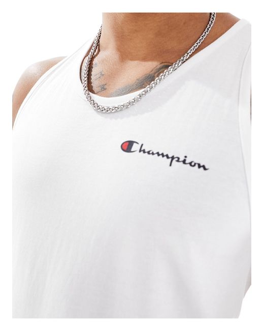 Champion White Vest Top