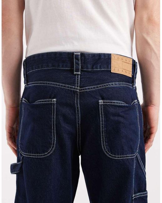 Tommy Hilfiger Blue Jaimie Relaxed Straight Fit Carpenter Jeans for men