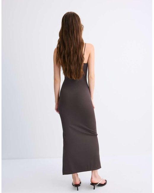 Stradivarius Purple Shapewear Fitted Dress