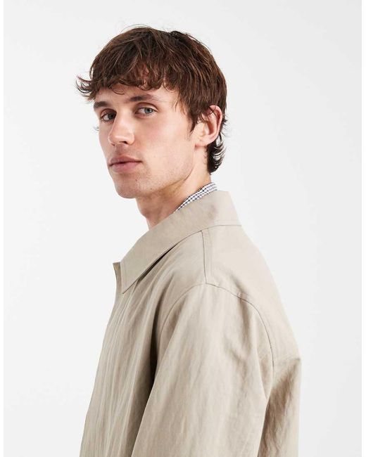Jack & Jones Natural Premium Mac Coat for men