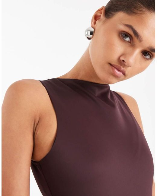 ASOS Blue Super Sculpting Boat Neck Bodysuit