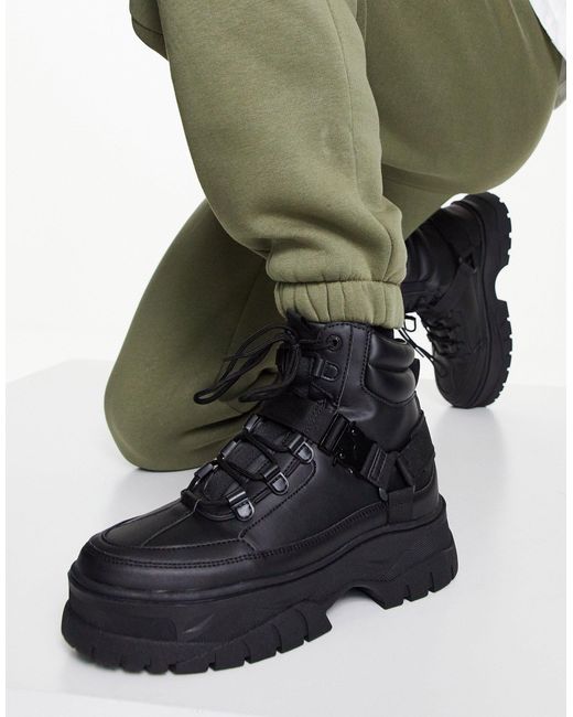ASOS Black Lace Up Boots for men