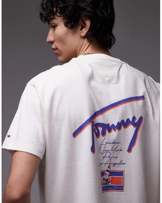 Tommy Hilfiger Multicolor Signature Backprint T-shirt for men