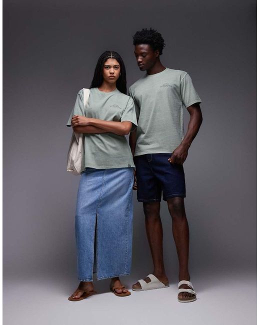 Dickies Gray Christiana T-shirt With Large Front Tonal Logo