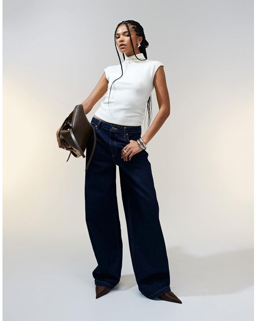 ASOS White – strukturiertes tanktop aus strick
