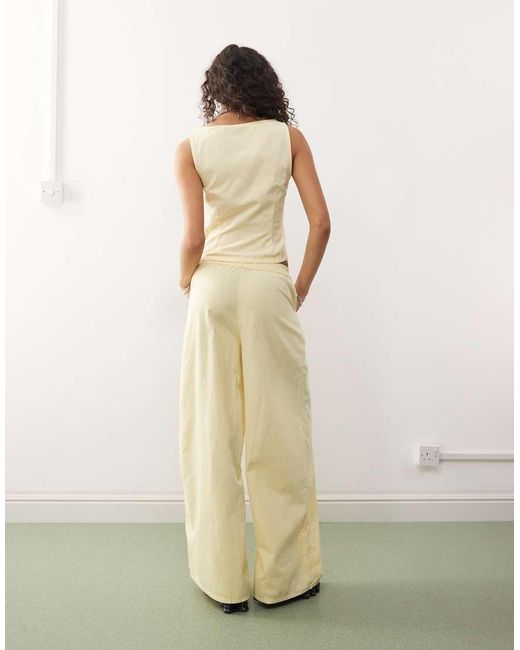 Collusion Natural Linen Look Xl baggy Trouser