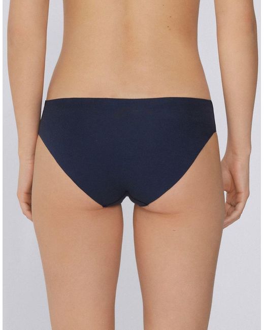 Tezenis Blue Seamless Cotton Knickers