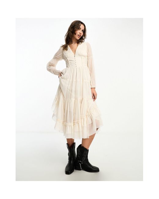 Reclaimed (vintage) Natural Winter Maxi Dress
