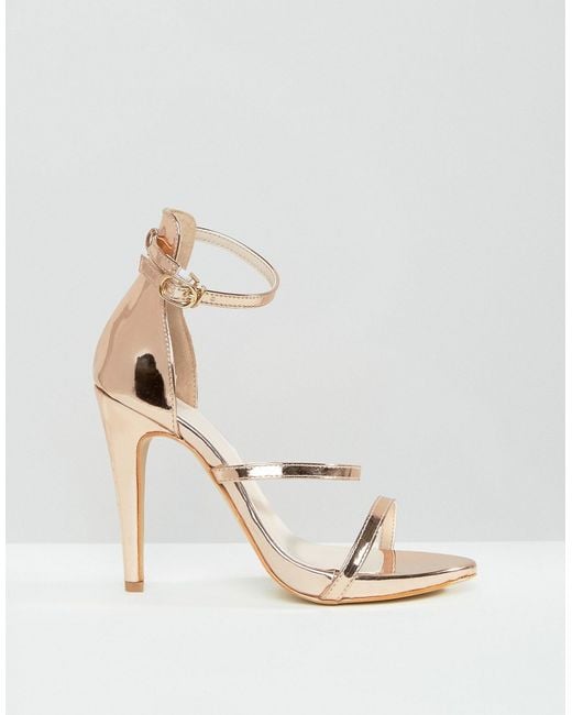 True Decadence Rubber Rose Gold Strappy 