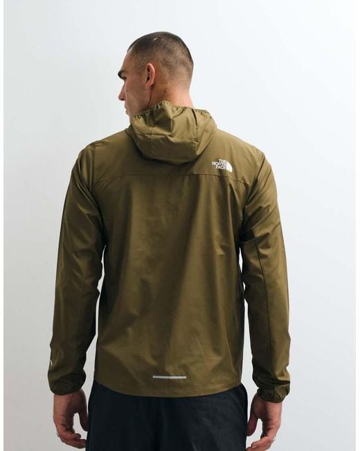 The North Face Green Hooded Wind Jacket for men