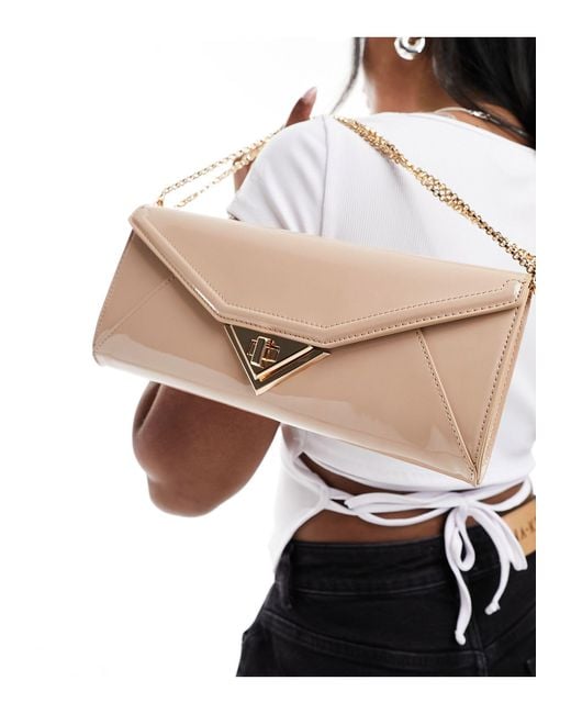 ALDO Natural Tei Envelope Clutch Bag With Chain Strap