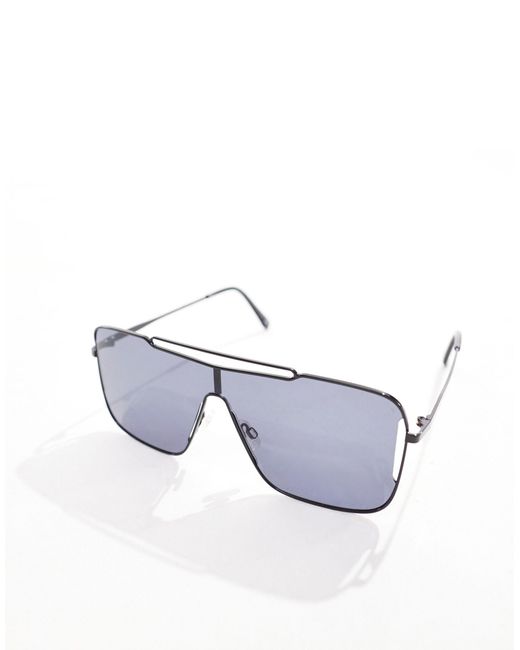 ASOS Blue Aviator Sunglasses for men