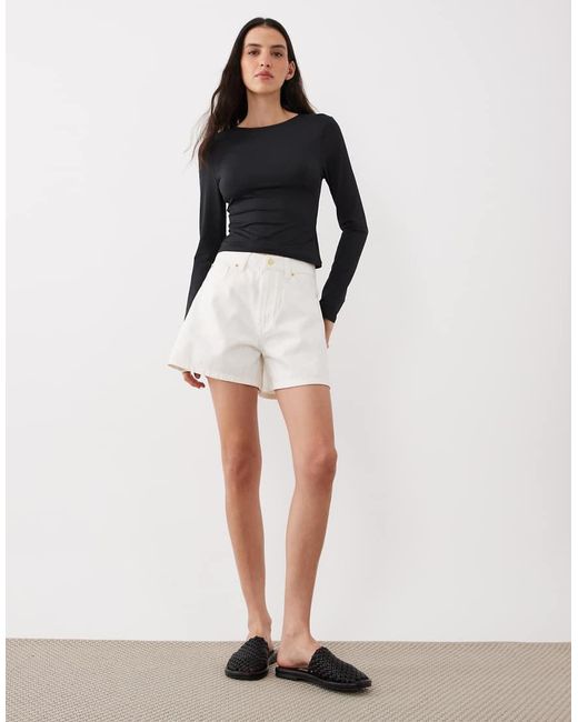 ASOS Blue Polyamide Slinky Long Sleeve Top