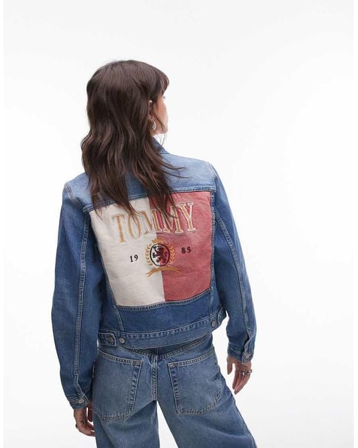 Tommy Hilfiger Blue Heritage Flag Denim Jacket
