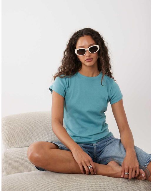 Cotton On Blue 90s Baby Tee