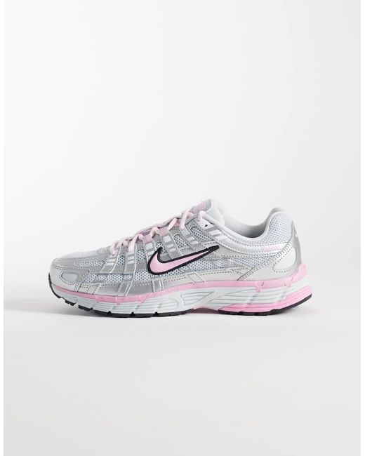 Nike White P-6000 Trainers
