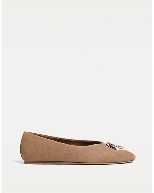Ballerine Basse di Stradivarius in Natural