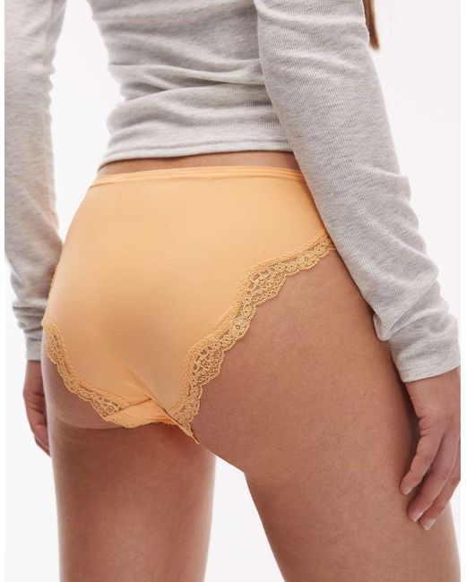 Tommy Hilfiger White Microfiber Lace Bikini Briefs