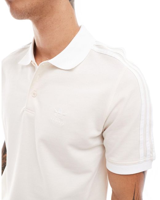Adidas Originals White Adicolor 3 Stripe T-shirt for men