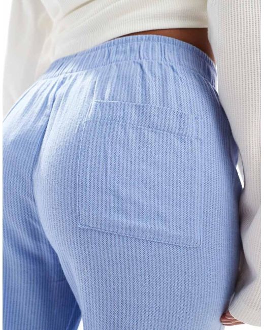 Cotton On Blue Cotton On Relaxed Flannel Pyjama Bottoms