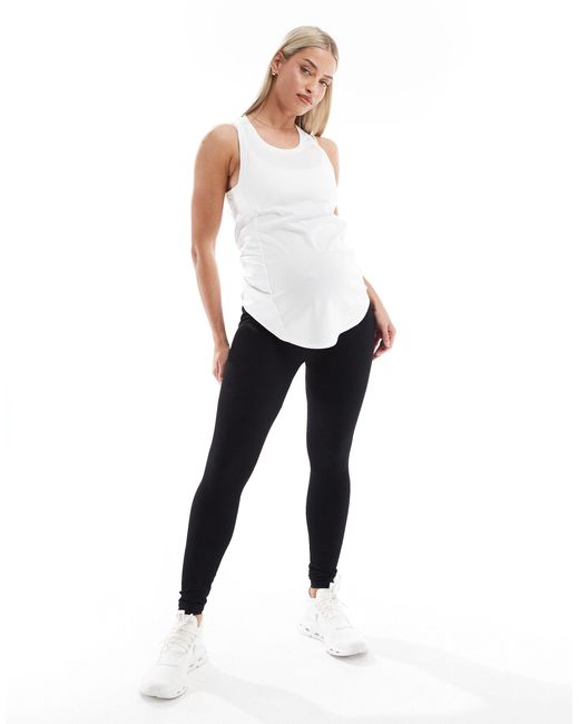 ASOS 4505 Black Maternity Icon Seamless Rib Gym legging