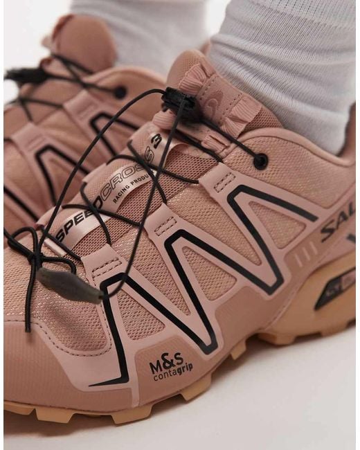 Salomon Pink Speedcross 3 Satin Trainers