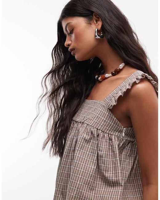 Reclaimed Vintage Multicolor Cotton Smock Blouse