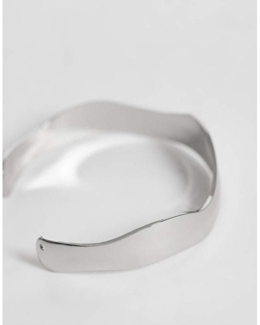 ASOS Gray Pack Of 2 Simple Cuff Bracelets