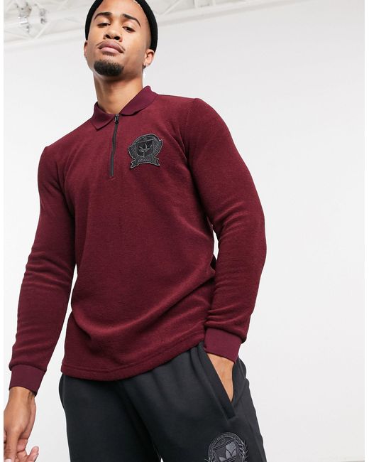 adidas long sleeve polo shirts for men