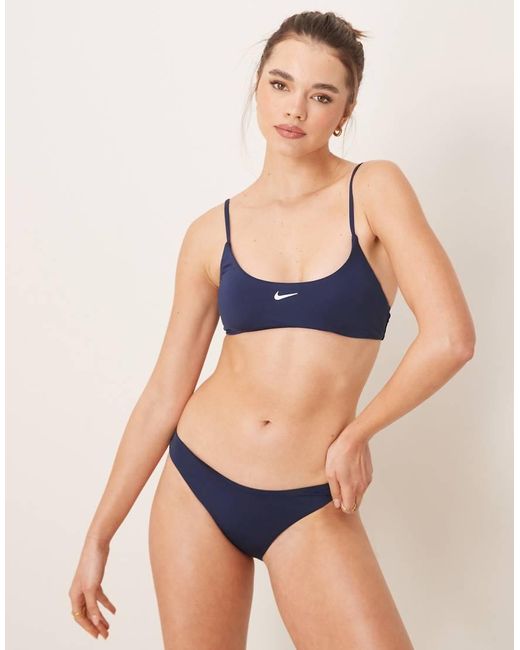 Nike Blue Nike Essential Bralette Bikini Set