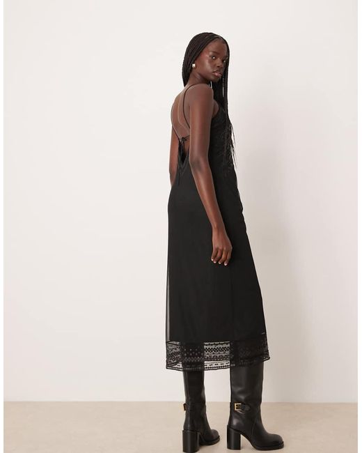 Abercrombie & Fitch Natural Sleeveless Embellished Maxi Dress