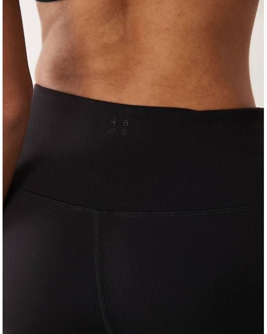 4505 Black Wrap Waist Slim Kick Yoga legging