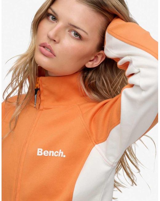 Bench x Superdry & Co Blue High Neck Contrast Track Top