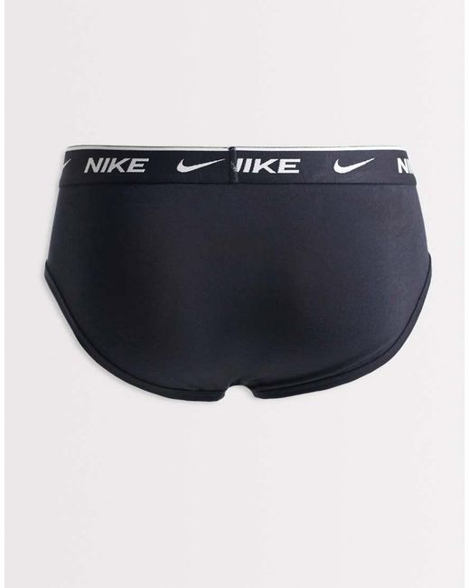 Pack De 3 Calzoncillos Negros Elásticos De Algodón De Nike de hombre de color Blue