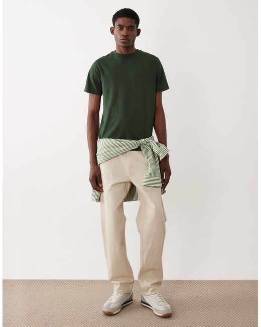 ASOS – basic-t-shirt in Green für Herren