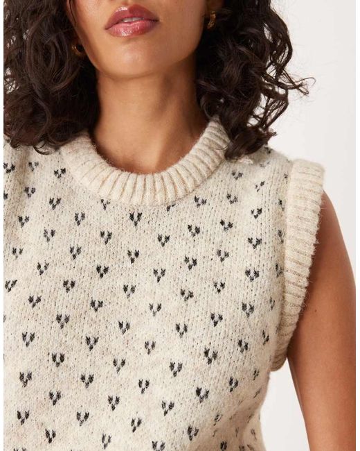 ASOS White Knitted Tank Top