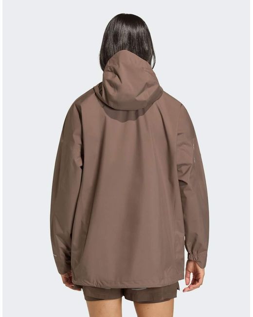 Adidas Originals Brown Terrex Xploric 2.5 Layer Climaproof Anorak