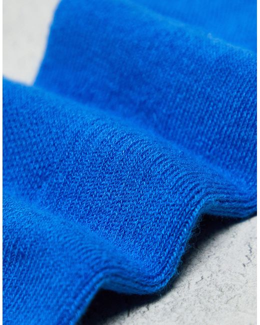 Adidas Originals Blue Trefoil 6-pack Quarter Socks for men